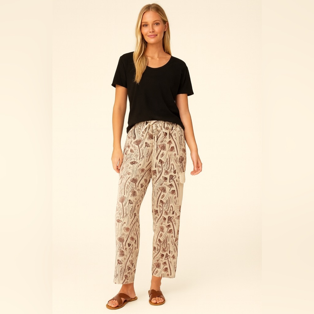 Mexicali Blues women’s woodland festival natural Mushroom Print‎ Pants xl